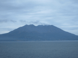 第５２回 桜島火山爆発総合防災訓練　当日の桜島