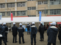 第５２回 桜島火山爆発総合防災訓練　鹿児島市長視察