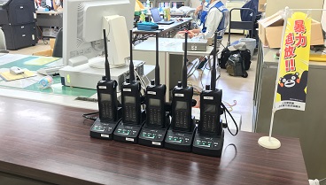 令和2年7月豪雨　貸し出したMCA無線機（携帯型）