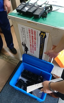 令和2年7月豪雨　貸し出したMCA無線機（携帯型）