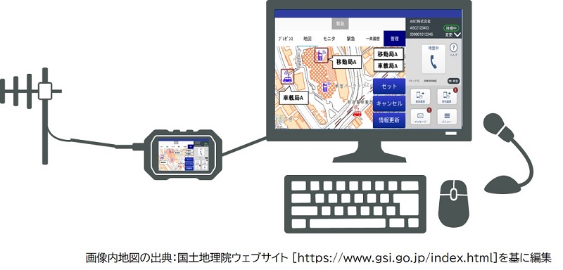 MCAアドバンス　指令局利用イメージ