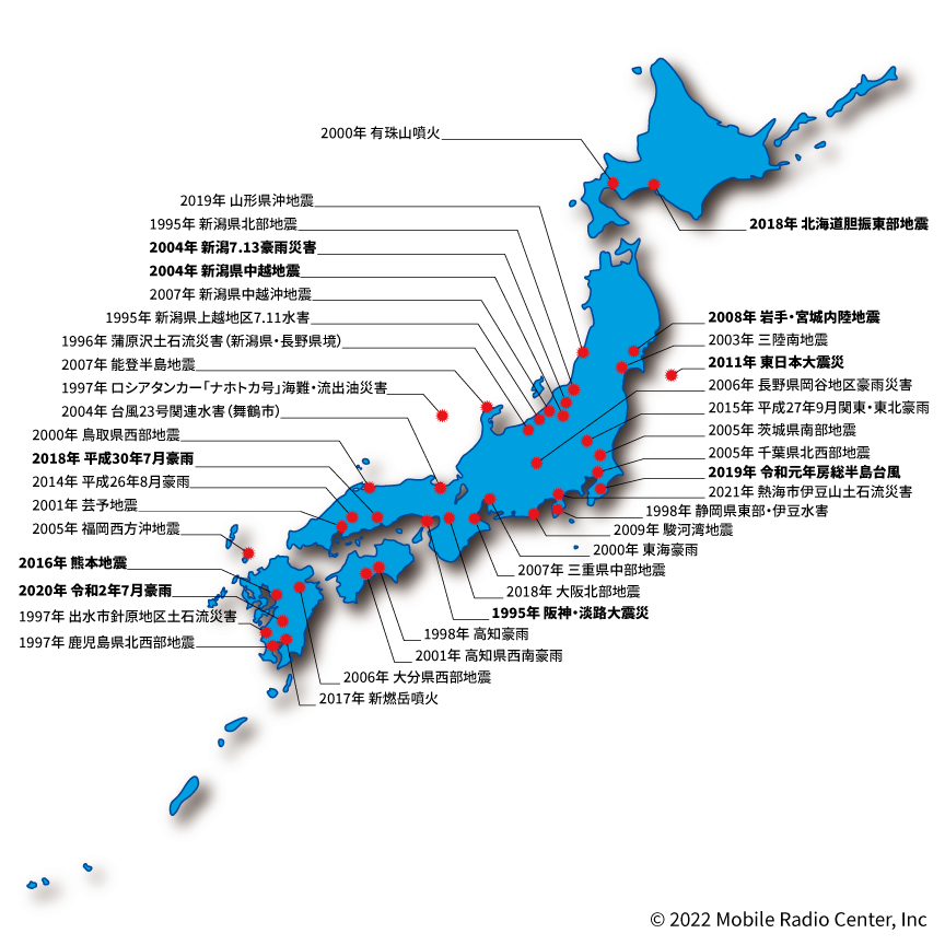 災害時のMCA無線の実績2206